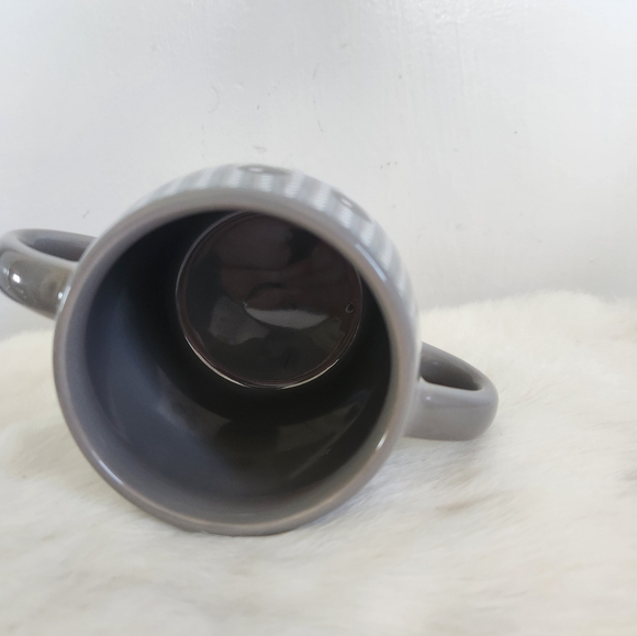 Galerie Double-Sided Gray Sock Monkey Ceramic Teacup Coffee Mug with Handle - Picture 6 of 6